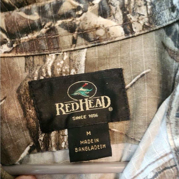RedHead Real Tree Long Sleeve Button Camo Shirt Heavyweight mens medium - Picture 3 of 3
